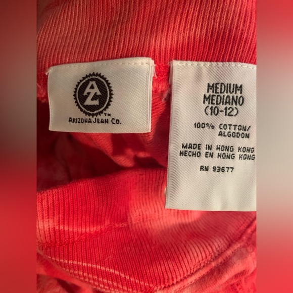 Arizona Jean Company Girl’s Red Tie Dye Capris - Size M (10-12) - Picture 2 of 4